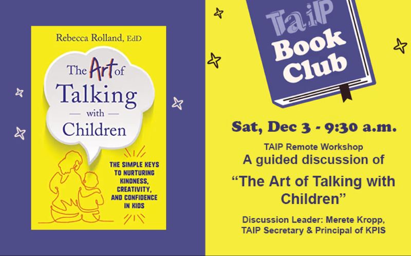 TAIP Book Club: The Art of Talking with Children