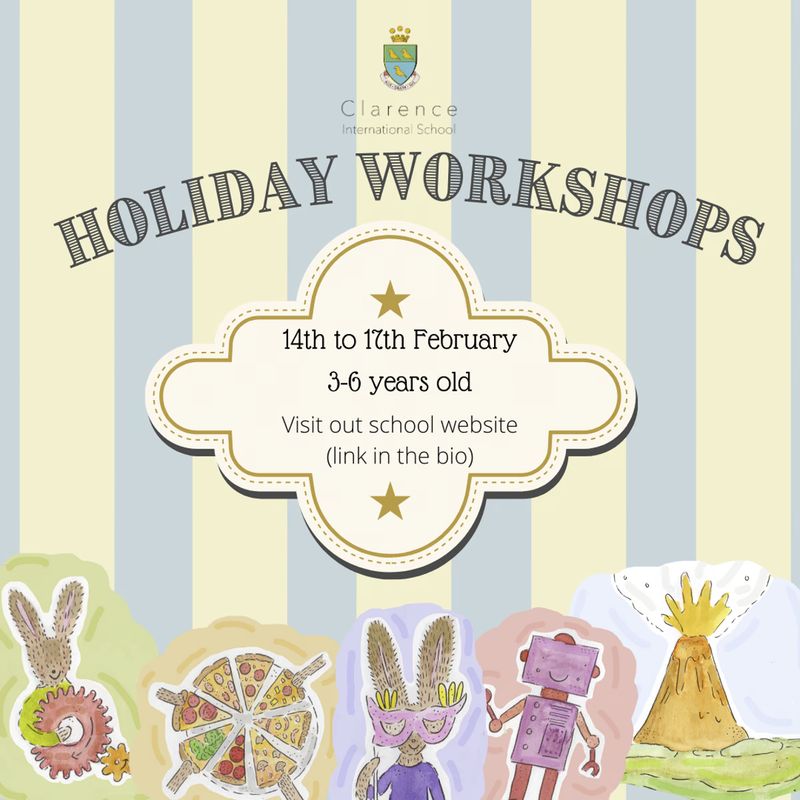 Holiday Workshops: Feb 14 - 17th