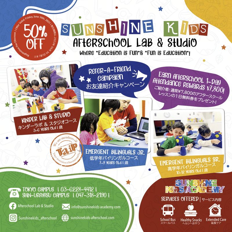 ๐ Enroll at Sunshine Kids Academy & Save 50%! ๐