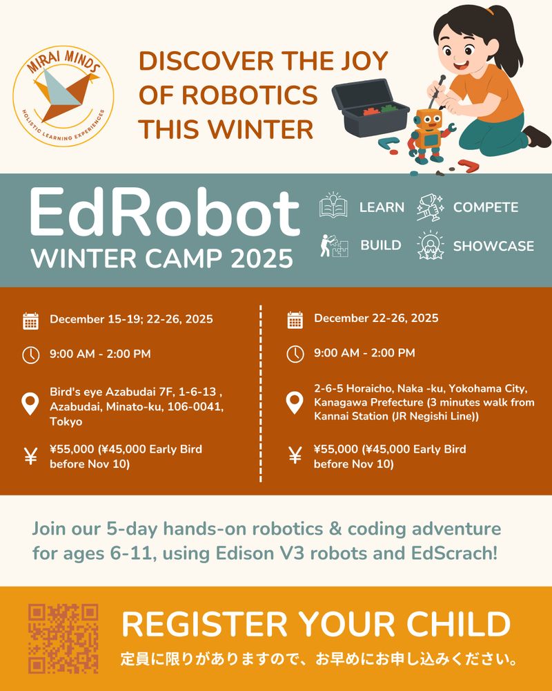 EdRobot Winter Camp 2025 – 5 Days of Robotics & Coding Fun (Ages 6–11)