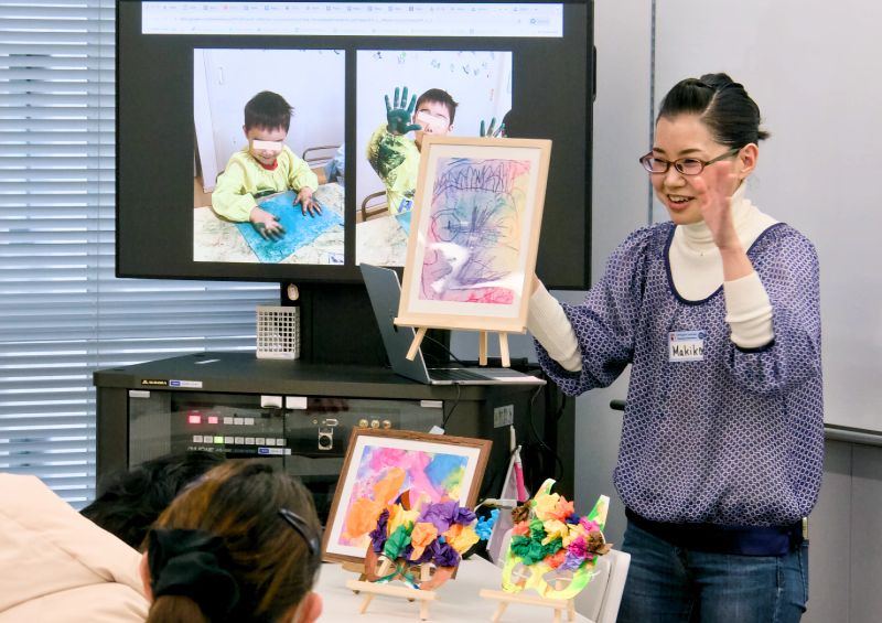 Makiko Kuroda presenting for TAIP