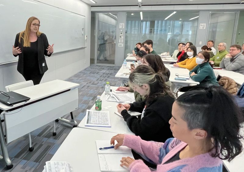 Emily Donkin presenting for TAIP